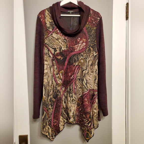 Papa Vancouver cowl neck tunic sweater - Picture 1 of 10
